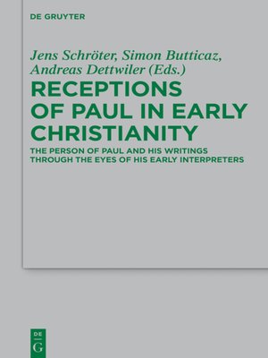 cover image of Receptions of Paul in Early Christianity